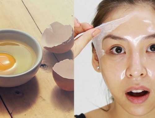 căng da mặt với trứng gà
